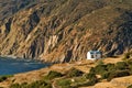 Small chapel perched on the edge of the cliff next to Mesochori, Karpathos island